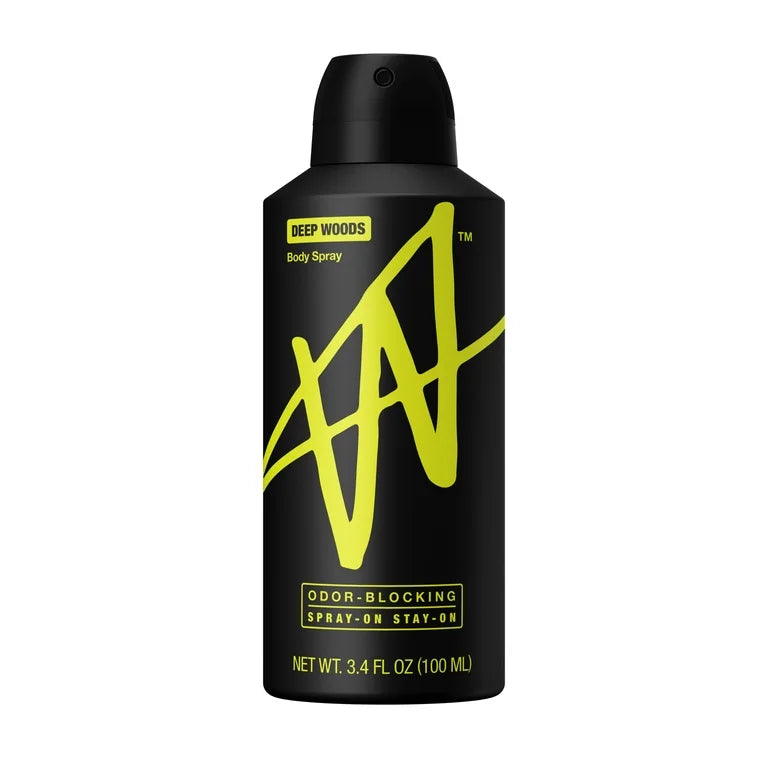 W By Jake Paul Body Spray - Blokování zápachu - Dlouhotrvající - Deep Woods - 3,4 fl oz