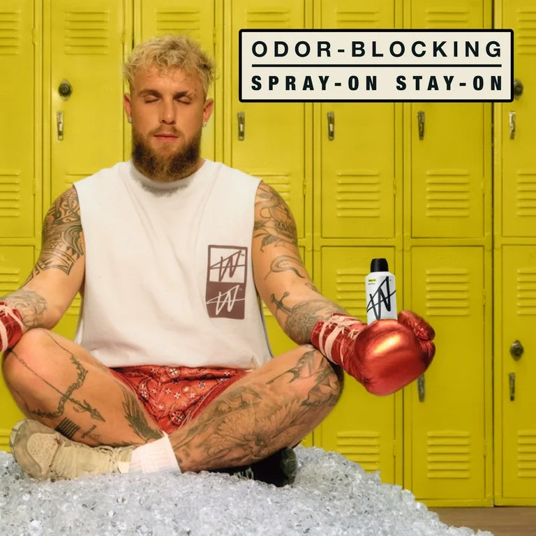 W By Jake Paul Body Spray – Blokování zápachu – Dlouhotrvající – Fresh Ice – 3,4 fl oz