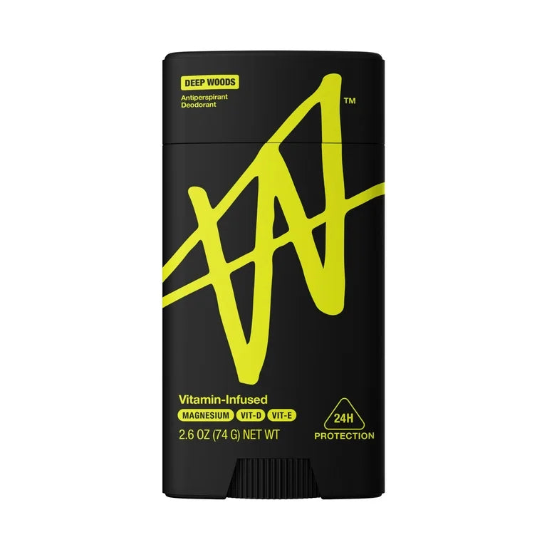 W By Jake Paul Men's Antiperspirant Deodorant - Blokování zápachu - Obrana proti potu - Deep Woods - 2,6 oz