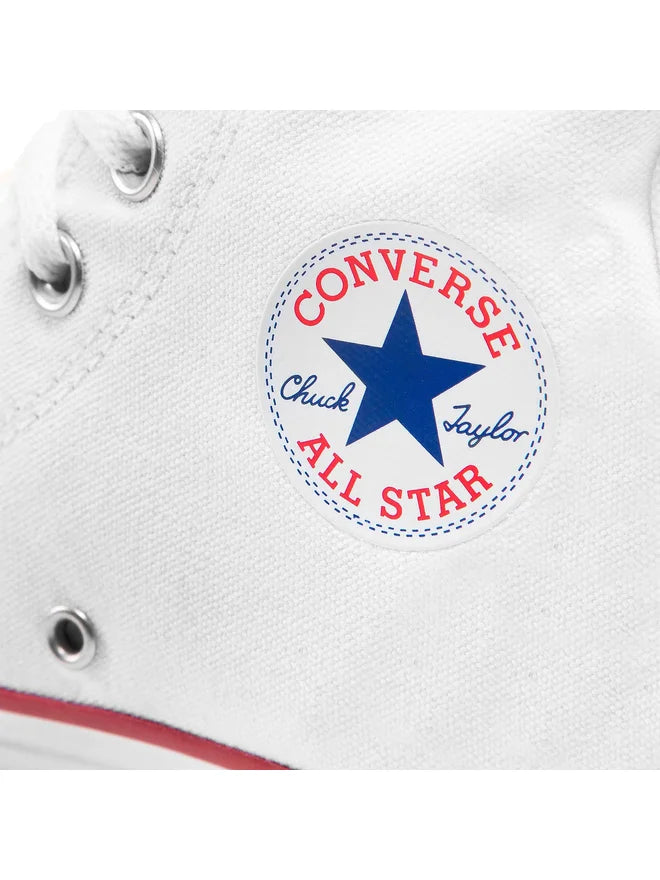 White Converse Chuck Taylor All Star ankle sneakers