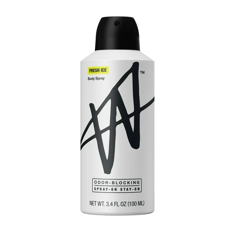 W By Jake Paul Body Spray – Blokování zápachu – Dlouhotrvající – Fresh Ice – 3,4 fl oz