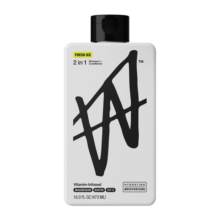 W By Jake Paul Body Wash - Exfoliating - Hydrating - Fresh Ice - 18 fl oz