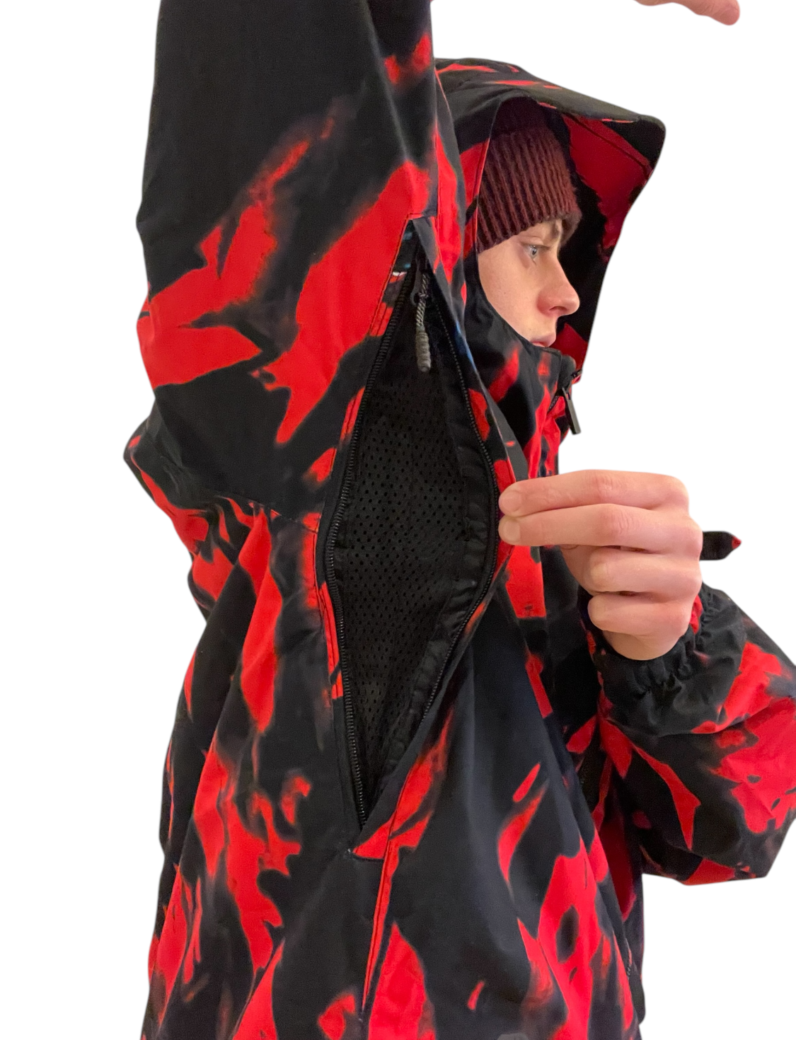 Volcom Ghost Stripe INS JKT Red Jacket